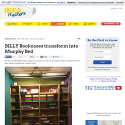 BILLY Bookcases transform into Murphy Bed