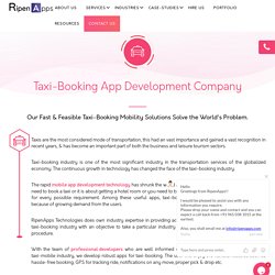 Top Taxi Booking App Development Company in USA, UAE & India