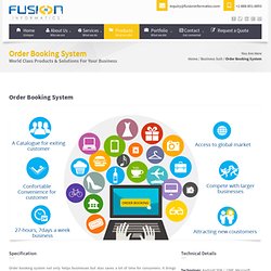 Order Booking System by Fusion Informatics