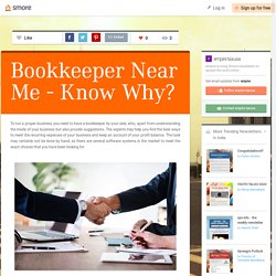 Bookkeeper Near Me - Know Why?