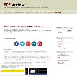 Online Bookkeeping Services Australia