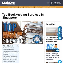 Top Bookkeeping Services in Singapore