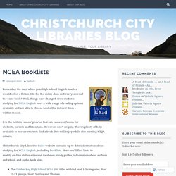 NCEA Booklists – Christchurch City Libraries Blog