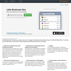 Little Bookmark Box - Collect and organize your Bookmarks