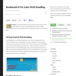 Bookmark It For Later With ReadBag