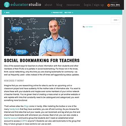 Social Bookmarking for Teachers