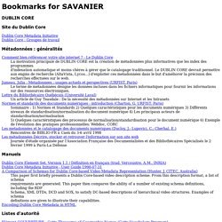 Bookmarks for SAVANIER