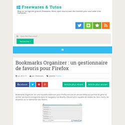 un gestionnaire de favoris pour Firefox ~ Freewares & Tutos