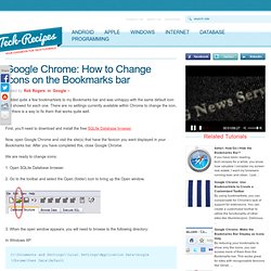 Google Chrome: How to Change Icons on the Bookmarks bar
