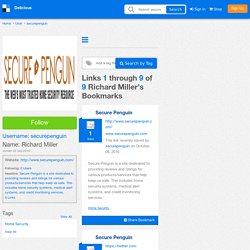Richard Miller's Bookmarks (User securepenguin)