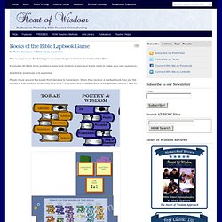 Books of the Bible Lapbook Game