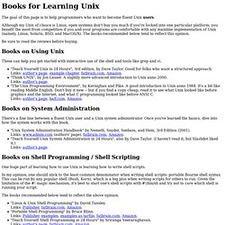 Books for Learning Unix