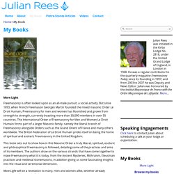 My Books - Julian Rees - Freemasonry
