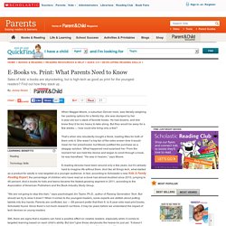 E-Books vs. Print: What Parents Need to Know