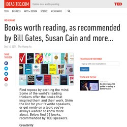 Books worth reading, recommended by Bill Gates, Susan Cain and more