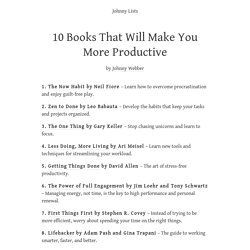10 Books That Will Make You More Productive