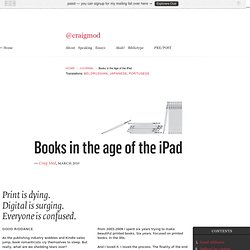 Books in the Age of the iPad