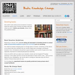 Books Through Bars: Donate Books