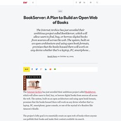BookServer: A Plan to Build an Open Web of Books