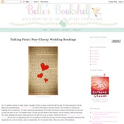 Talking Point: Non-Cheesy Wedding Readings