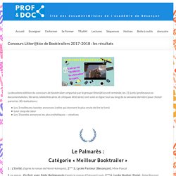 Concours Litter@tice de Booktrailers 2017-2018 / Bande-annonces regroupées sur un Genial.ly / Acad de Besançon