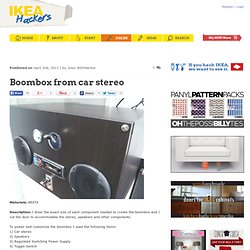 Boombox from car stereo