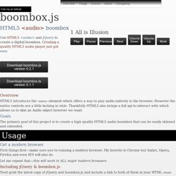 boombox.js HTML5 audio player by Audiofile.cc