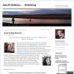 John R Childress . . . rethinking leadership