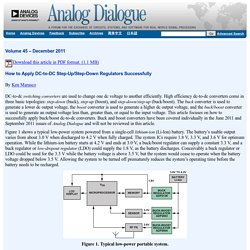 Buck Boost: Analog Dialogue: Analog Devices