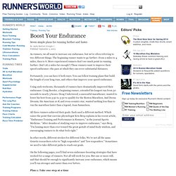 Boost Your Endurance