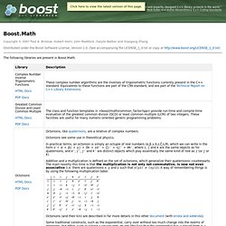 Math - Boost 1.35