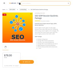 SEO SERP Booster Backlinks Package (Search Engine Results Pages)