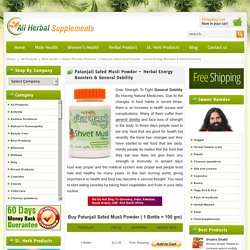 Safed Musli Powder - Herbal Energy Boosters