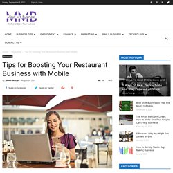 Tips for Boosting Your Restaurant Business with Mobile