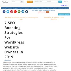7 seo boosting strategies for wordpress website owners in 2019