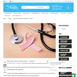 Milk boosts Breast Cancer Risk - Really ? Alltimegeneric