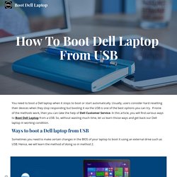 Boot Dell Laptop