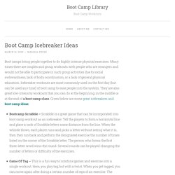 Boot Camp Icebreaker Ideas
