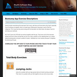 Bootcamp App Exercise Descriptions & Couch to 5K