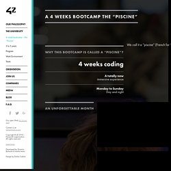 42 - Bootcamp of 4 weeks coding - The "Piscine"