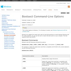 You can use this tool to restore the boot sector on your computer. Use Bootsect to extract Vista or Windows 7 from a dual-boot configuration.