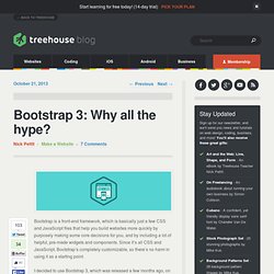Bootstrap 3: Why all the hype?