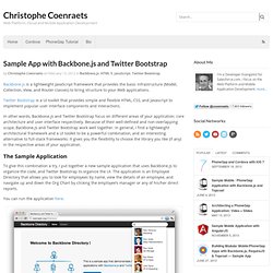 Sample App with Backbone.js and Twitter Bootstrap