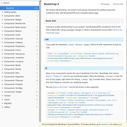 Bootstrap 4 documentation