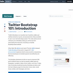 Twitter Bootstrap 101: Introduction