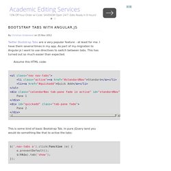 Bootstrap Tabs with Angular.js