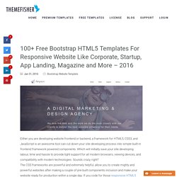 100+ Free Bootstrap HTML5 Templates For Responsive Sites
