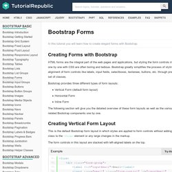 How to Create Form Layouts with Twitter Bootstrap 3 - Tutorial Republic