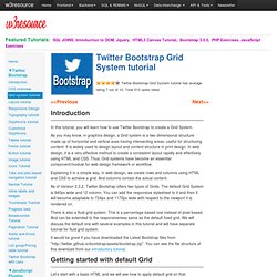 Twitter Bootstrap Grid System tutorial
