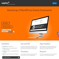 Bootstrap 3 Wordpress Theme - Free Framework